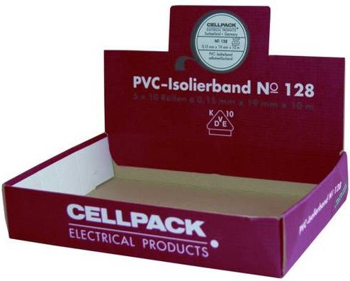 CellPack No.128 Aufsteller Isolierband-Set Rot, L x B x H: 57 x 287 x 200 mm - Bild 1