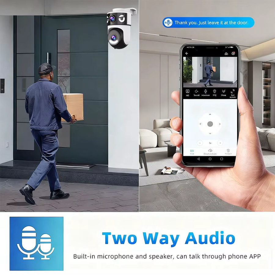 OKAM PRO Jaxcam 5G WIFI Outdoor Sicherheit Kamera mit 8MP Dual Objektiv, PTZ, AI Menschenerkennung und Nachtsicht in Weiß - Bild 5