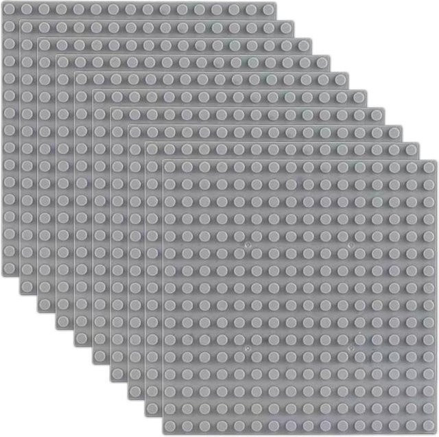 Yiran toy 10-teiliges Set Klassische Grundplatte 16x16 Noppen - Bild 1