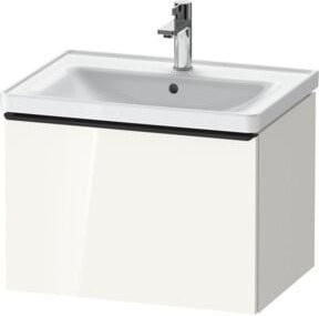 Duravit Waschtischunterschrank D-Neo, Wandhängend, Weiß Hochglanz, B: 63,4 cm, T: 45,2 cm, H: 44,0 cm - Bild 1