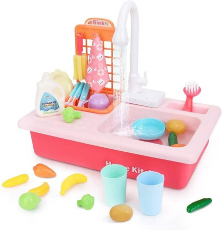 Binchi Outdoor Product Elektrisches Kinderküchenspülbecken Spielzeug, mit fließendem Wasser, ab 3 Jahre