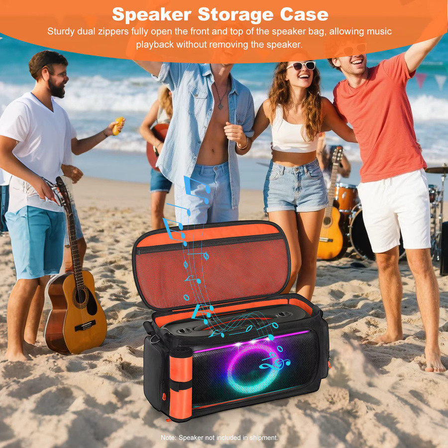 Tragbare Schutzhülle mit Schultergurt für JBL PartyBox On The Go2, Schwarz - Bild 3