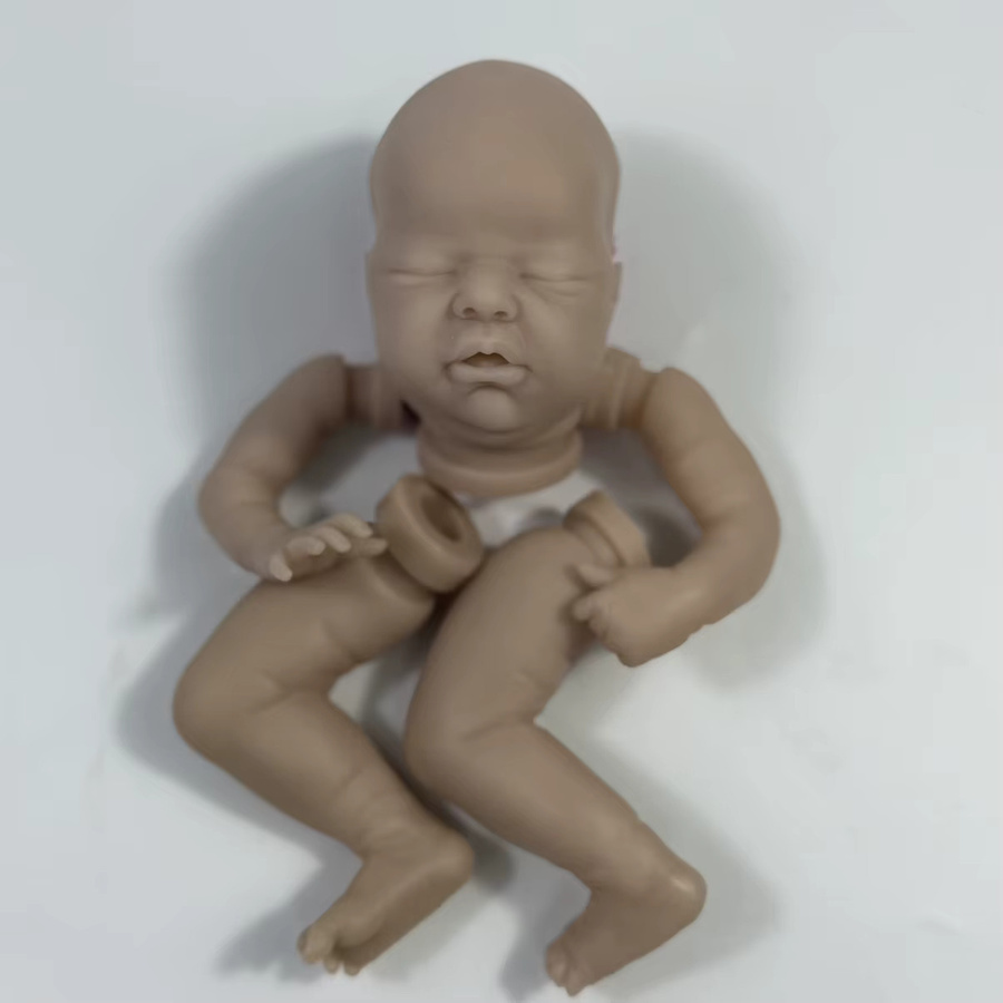 MRB Mini Reborn Kit, Reborn Baby Vinyl-Puppen-Set, 9 Zoll, unbemalte unmontierte Puppenteile, DIY Blanko Reborn-Puppen-Set - Bild 1