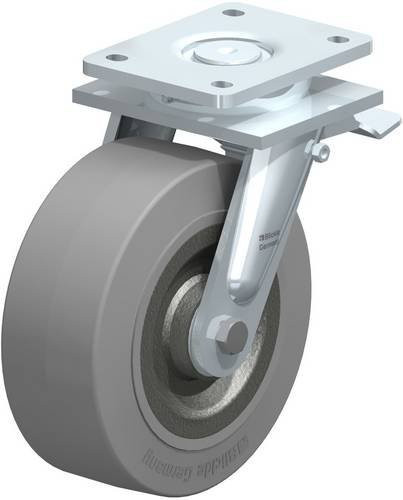 Blickle Lenkrolle LO-SE 202K-ST-SG mit Feststeller in Anthrazit, Rad-Durchmesser: 20 cm, Tragfähigkeit: 850 kg - Bild 1