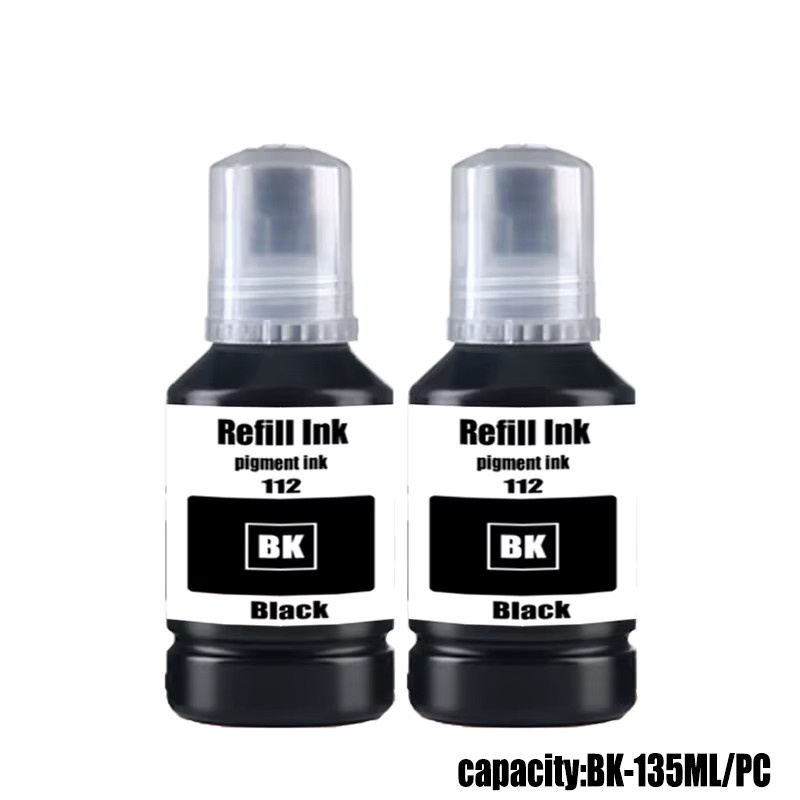 Epson T112 Nachfüll-Pigmenttinte für Ecotank Drucker L6490 L6550 L6570 L6580 L11160 L15150 L15160 L15180 M15140 M15180 - Bild 5
