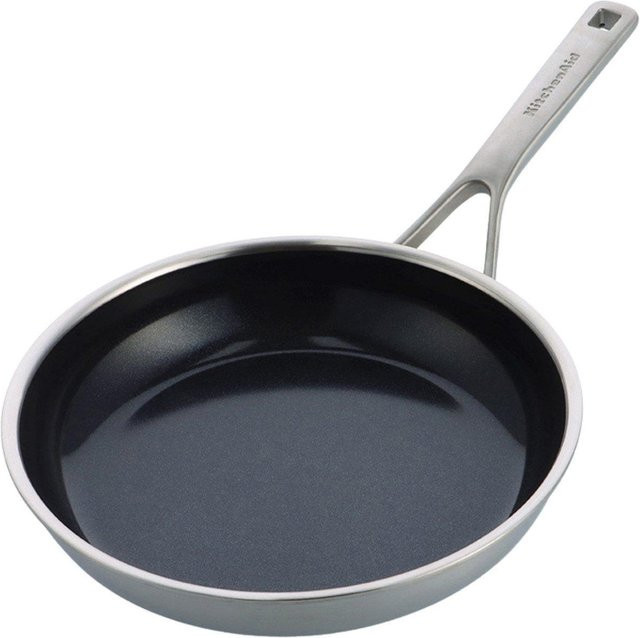 KitchenAid Bratpfanne mit Keramikbeschichtung aus Edelstahl in Schwarz, Durchmesser: 29,6 cm - Bild 1