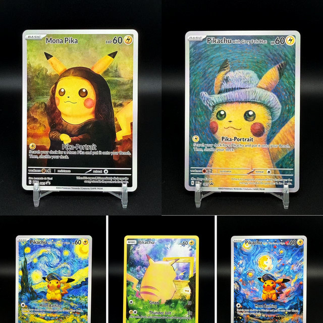 Pikachu Van Gogh Sternennacht Proxy Card, Pokémon Spielkarte, Bunt / Mehrfarbig - Bild 1