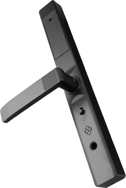 Aimo WiFi Smart Lock Schlüsselloser Zugang mit Fingerabdruck, Passwort, Karte und mechanischem Schlüssel in Schwarz aus Aluminium - Bild 1