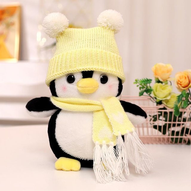 Pinguinpuppe Schlafkissen, Plüschtier, 25cm - Bild 1