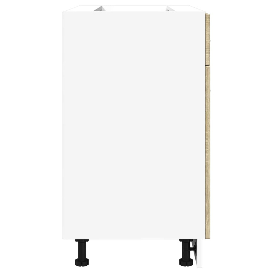 vidaXL Schubunterschrank Sonoma Eiche, Farbe: Braun, B/T/H: 80 x 46 x 81,5 cm - Bild 2