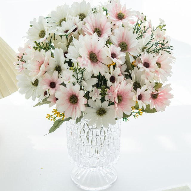 Simulierte Chrysanthemen in Pink für deine DIY-Vasen-Dekoration, ideal für Hochzeiten, Valentinstag und Frühlings-Wohnkultur - Bild 1