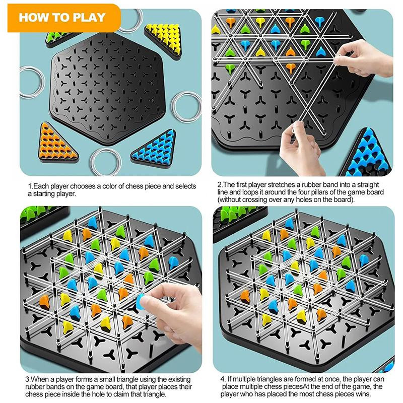 Yiran Furniture Ketten-Triggle-Schachspiel Brettspielset 7-12 Jahre - Bild 4