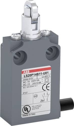 ABB LS20P14B11-U01 Positionsschalter mit Kuppenstößel, 10A, grau, IP67 - Bild 1
