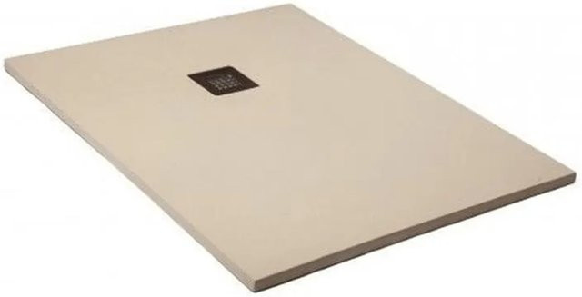 Frascio New Technology Duschwanne Vulcano Line aus Mineralguss in Perlweiß, B/T: 85 x 65 cm - Bild 1