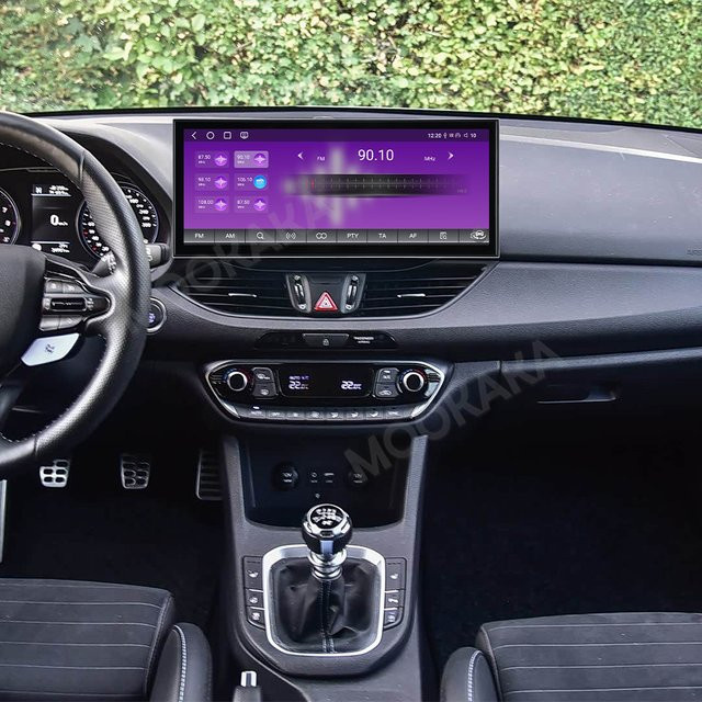 MOOKAKA Android Autoradio mit 15,8 Zoll Bildschirm und GPS-Navigation für Hyundai I30 2017-2018, Multimedia-Video-Stereo-Empfänger in Schwarz - Bild 1
