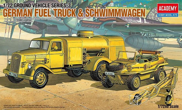 Academy Opel Tankwagen, Modellfahrzeug, 1:72, Gelb - Bild 1
