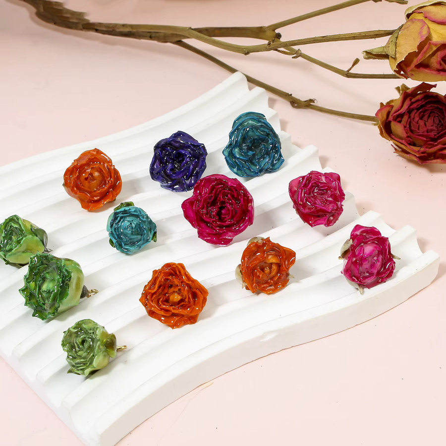 DoreenBeads Anhänger, Harz, Blume, Mehrfarbig, 20x16mm - Bild 2