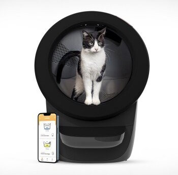 Whisker Litter-Robot 4 Katzen-Selbstreinigendes Katzenklo in Schwarz - Bild 1