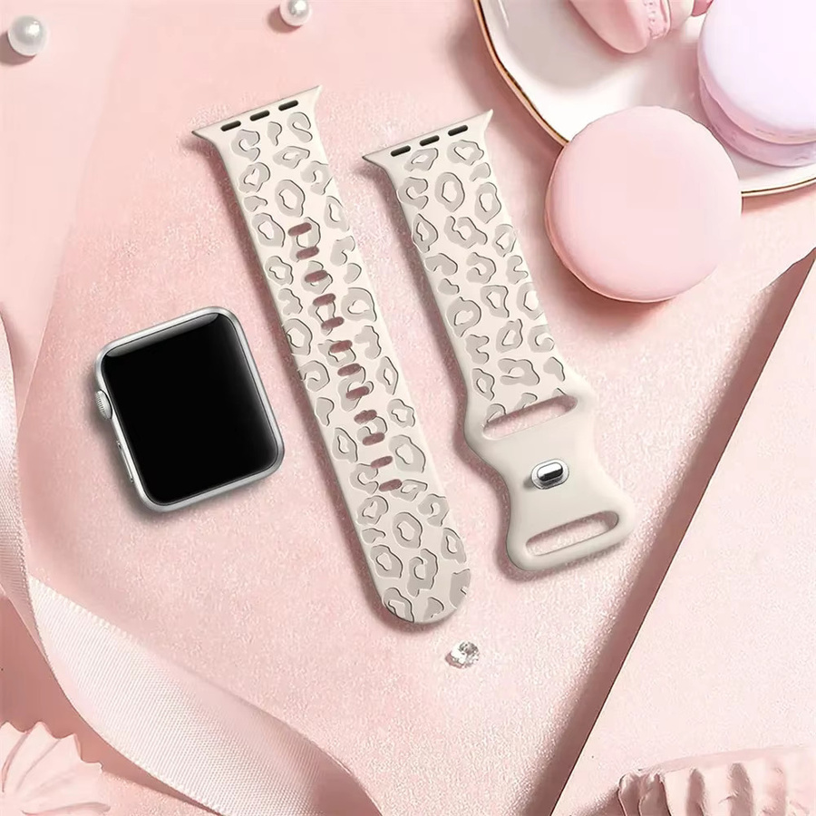 PEO Uhrenarmband Silikon, Leopardenarmband, Apple Watch - Bild 5