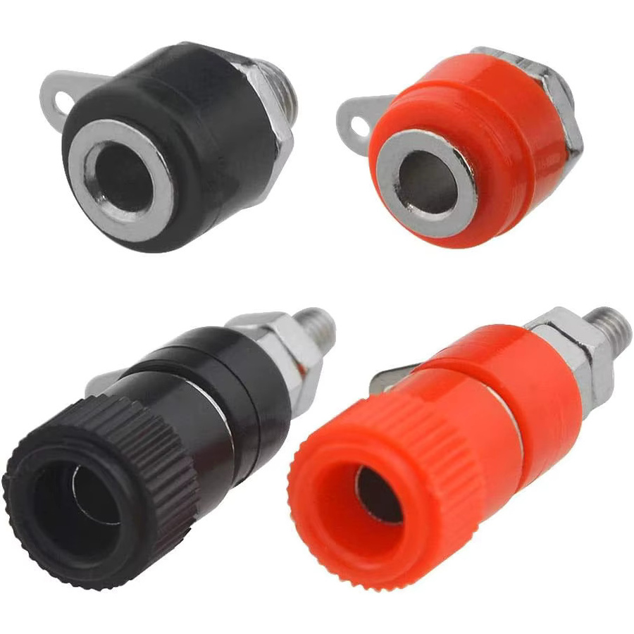 AOKIN 40 Stück Bananenstecker Buchsen und 4 mm Bananenbuchsen Jack Mount Connectors Set in Multicolour für Verstärker - Bild 4