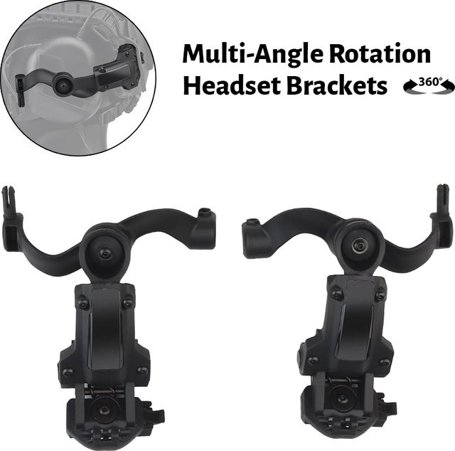 ARC-Schienen-Adapter mit Winkeldrehung für EARMOR taktische Headsets M31, M32, M30, M32H in Sand - Bild 1