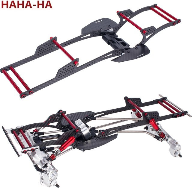 Axial Performance Carbon LCG Chassis Frame Kit, 1/10 RC Crawler Upgrade - Bild 1