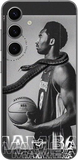 Samsung Galaxy S25 Maniacase Handyhülle Kobe Bryant NBA Black Mamba Mentality Schwarz - Bild 1