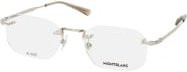 Montblanc MB 0307O Korrektionsbrille, randlos, rechteckig, Metall, silver, Herren - Bild 1