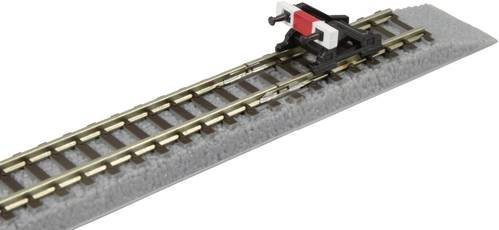 Rokuhan 7297029 Z Gleis mit Bettung und Prellbock 42mm Spur Z - Bild 1