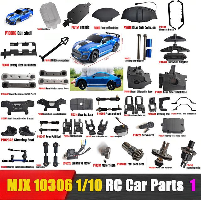 MJX 10306 RC Ferngesteuertes Auto Ersatzteile, 1/10, Zubehör - Bild 1