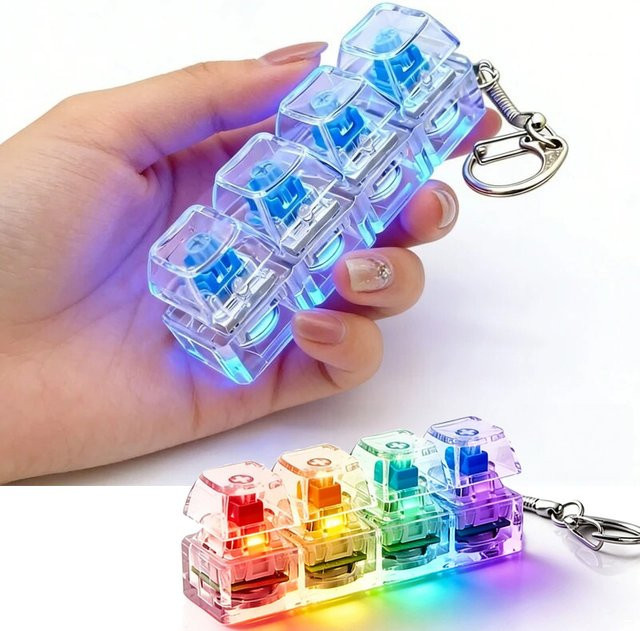 4Keys Schlüsselanhänger, mechanische Tastatur, Unisex - Bild 1