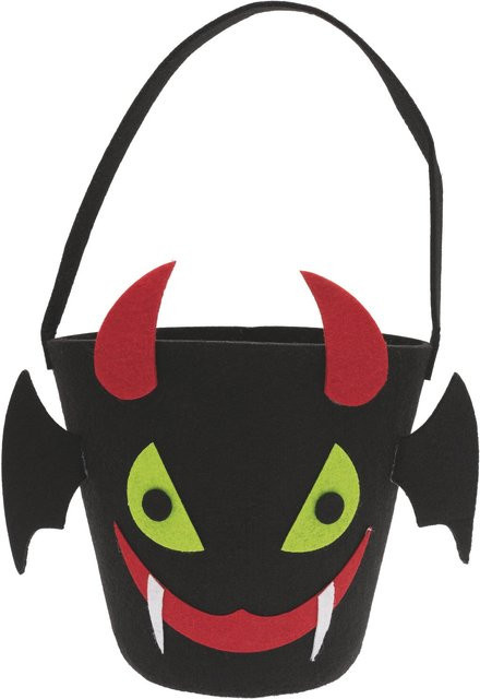 Rico Design Halloween Filzkorb in Schwarz B: 16 cm, T: 16 cm, H: 16 cm - Bild 1