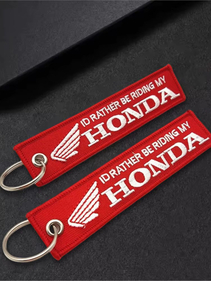Schlüsselanhänger Stickerei, Motorrad-Logo, Unisex - Bild 1