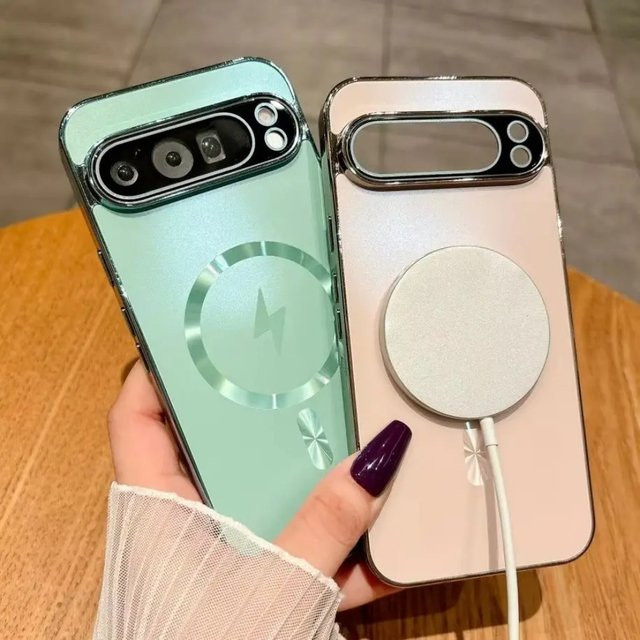 Matte AG Magnetische Handyhülle für Google Pixel 10 Pro XL 9A 8A 7A 6A mit MagSafe Wireless Charging und Kameraschutz in Weiß - Bild 1