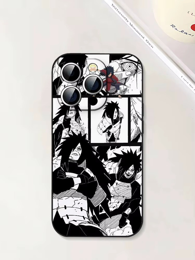 Stoßfeste Handyhülle Naruto Uchiha Madara in Schwarz für iPhone 11 bis iPhone 17 Pro Max - Bild 7