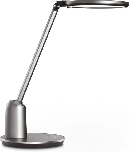 Philips Einstein LED Schreibtischleuchte Dunkelgrau mit Dimmer und Timer - Bild 1