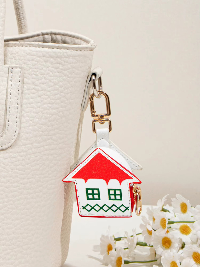 MIYIN Anhänger, rote Mini Kopfhörer Tasche, Schlüsselanhänger - Bild 2