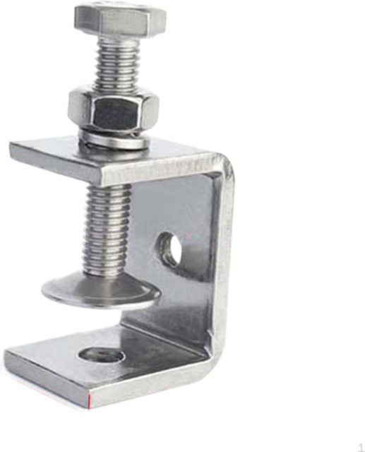SunshineTek Verstellbare U-Klemme aus Edelstahl in Silber für Kfz-Reparaturen bis 55mm - Bild 1