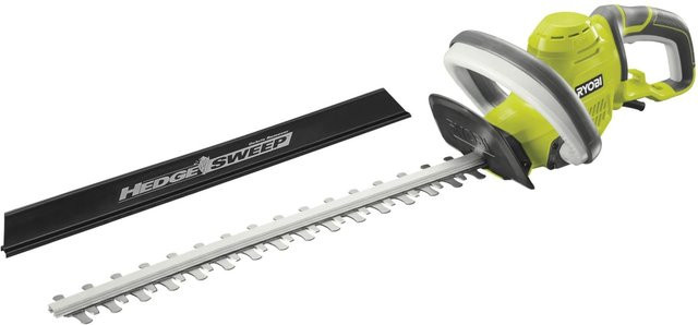 Ryobi Heckenschere RHT4550HS mit HedgeSweep-Aufsatz, 450 W, Grün - Bild 1