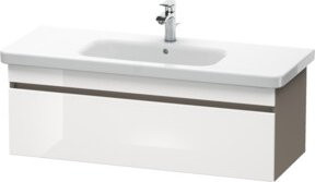 Duravit Waschtischunterschrank DuraStyle in Weiß Hochglanz, wandhängend, B: 113 cm, T: 44,8 cm, H: 39,8 cm - Bild 1