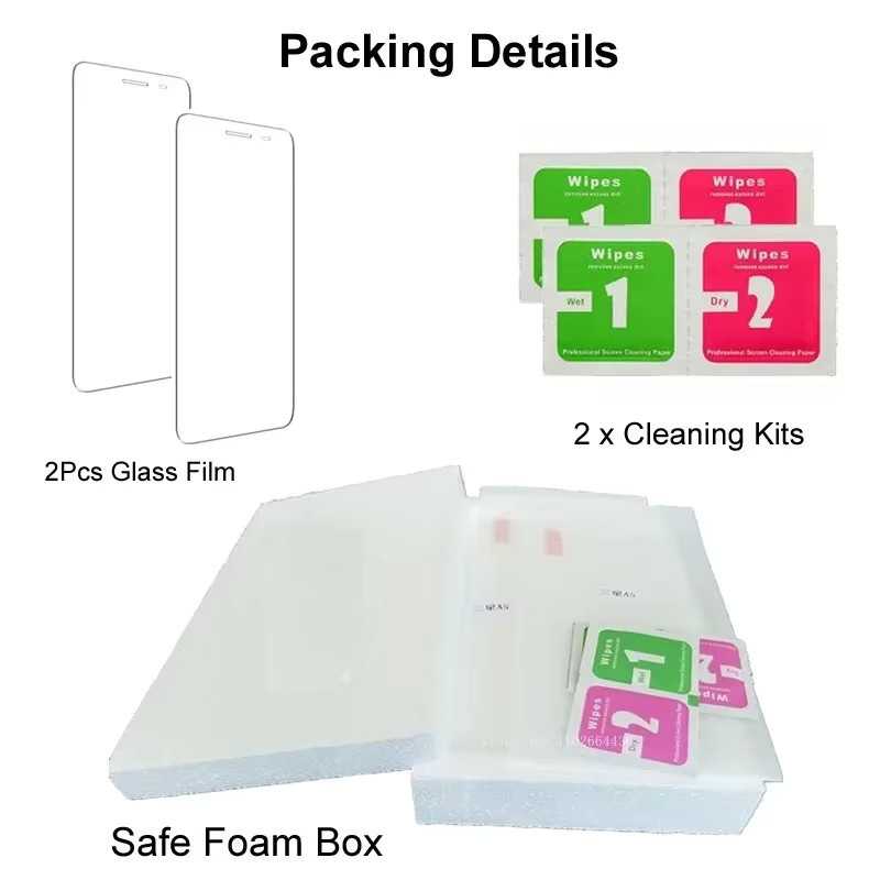 2 Stück gehärtetes Glas Schutzfolie für Nokia G10 G20 G30 G50 G60 G11 G21 G22 C21 Plus X10 X20 X30 C10 C20 C30 in Transparent - Bild 5