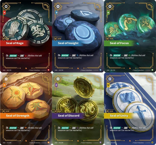 Bandai League of Legends Sammelkarten, Siegel der Stärke, Siegel der Erkenntnis - Bild 1
