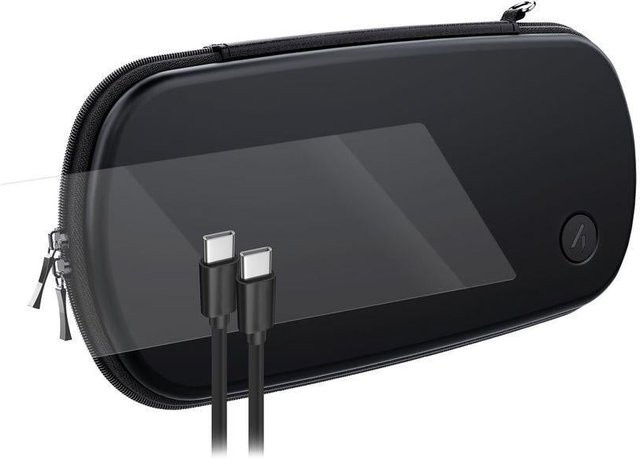 Nintendo Travel Kit Tasche Kabel Glas Schwarz - Bild 1