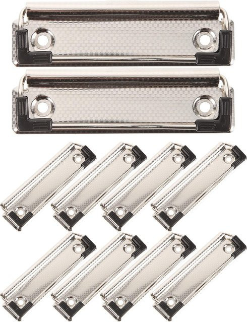 10 Stück Yiran Furniture Büro Zwischenablage Clips aus Metall in Silber - Bild 1