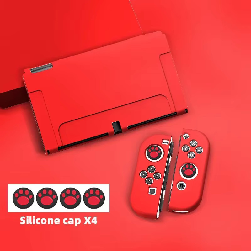 Stoßfeste All-Inclusive Schutzhülle aus TPU für Nintendo Switch OLED in Schwarz - Bild 3