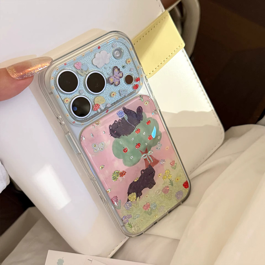 3D-vergoldete Handyhülle mit Schmetterlings-Schleifen-Design für Apple iPhone 13 bis iPhone 17 Pro Max in Gold und Multicolour - Bild 5