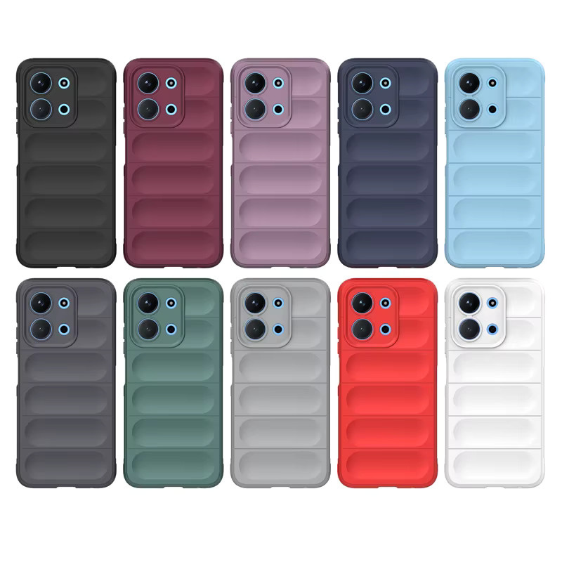 Stoßfeste Silikon TPU Schutzhülle für Xiaomi Poco C85 in Rot - Bild 4