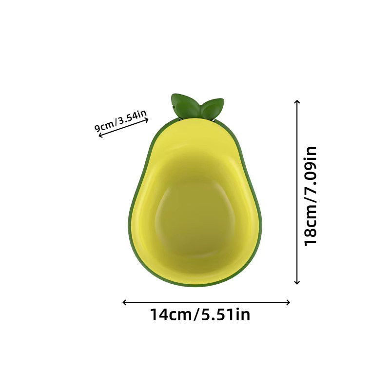 BOOTEELY 3-in-1 Multifunktionales Avocado-Tiernapf-Set in Grün mit Futter- und Trinknapf, Dosenöffner und neigbarem Nackenschutz für Katzen, Breite: 18,0 cm, Tiefe: 14,0 cm - Bild 4