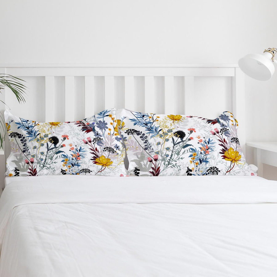 Bettwäsche-Set Löwenzahnblätter von Your Warm Home, 3-teilig mit Deckenbezug und Kissenbezügen, florales Design in Multicolour, Microfaser, B/H: 135 x 200 cm - Bild 2