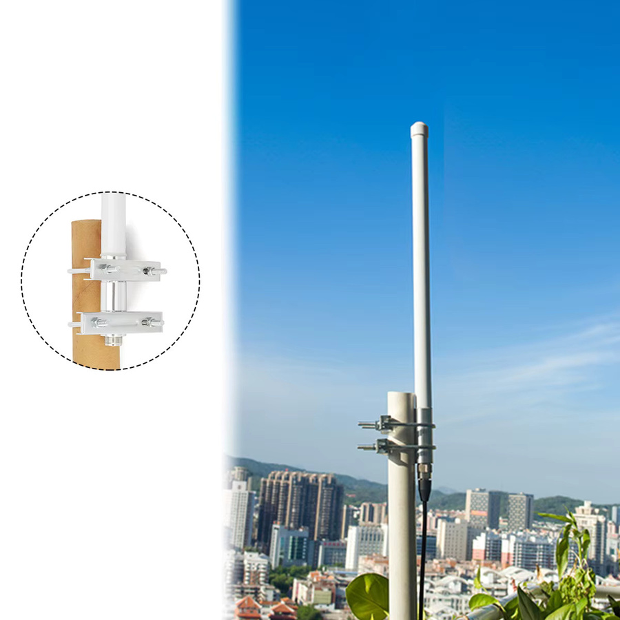YNIBST VHF 136–174 MHz Fiberglas-Mobilfunk-Basisantenne in Weiß mit PL259 bis SO239 Anschluss für Amateurfunk-Transceiver - Bild 2